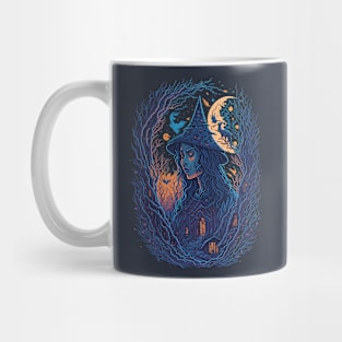 Pretty Witch in the Woods - in the Forest Mug